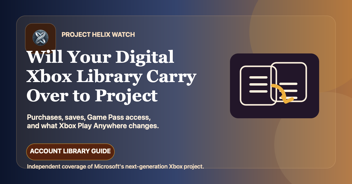 Project Helix digital library carry-over guide
